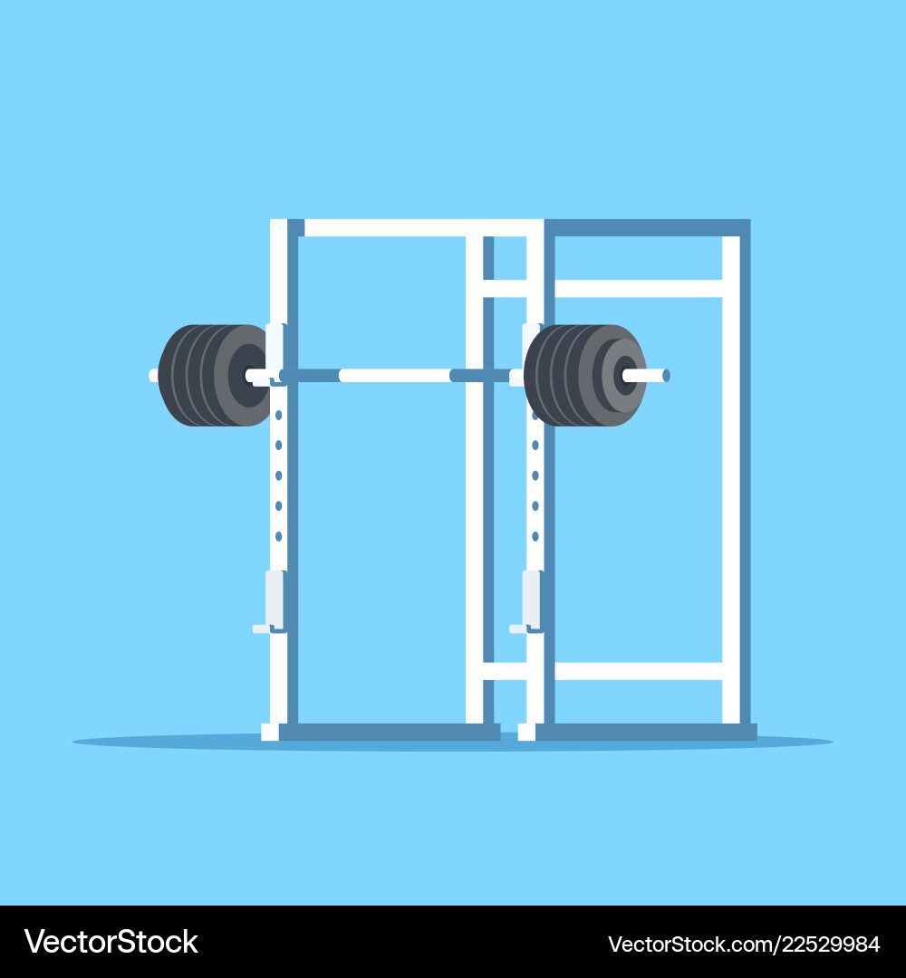 Picture squat rack Royalty Free Vector Image - VectorStock