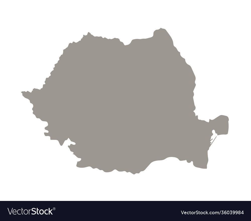 Карта Румынии vector