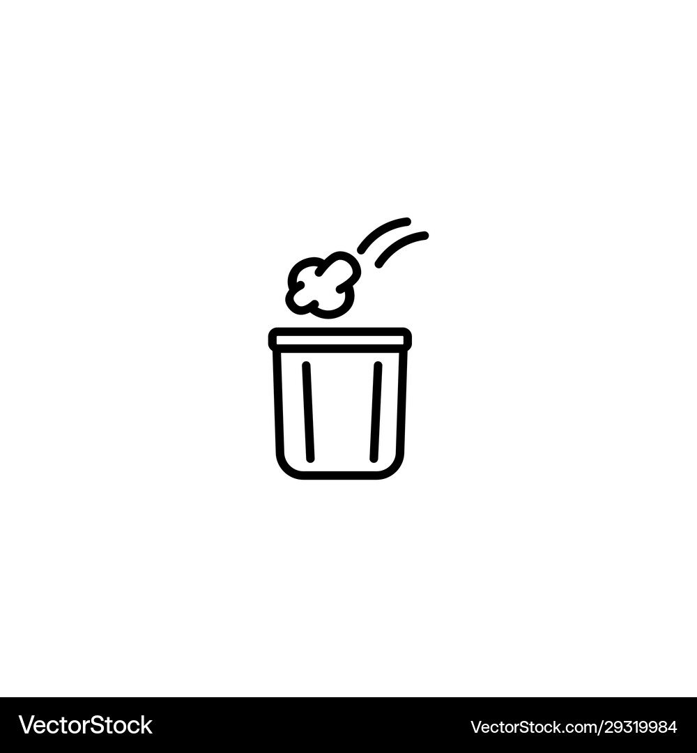 Trash can icon Royalty Free Vector Image - VectorStock