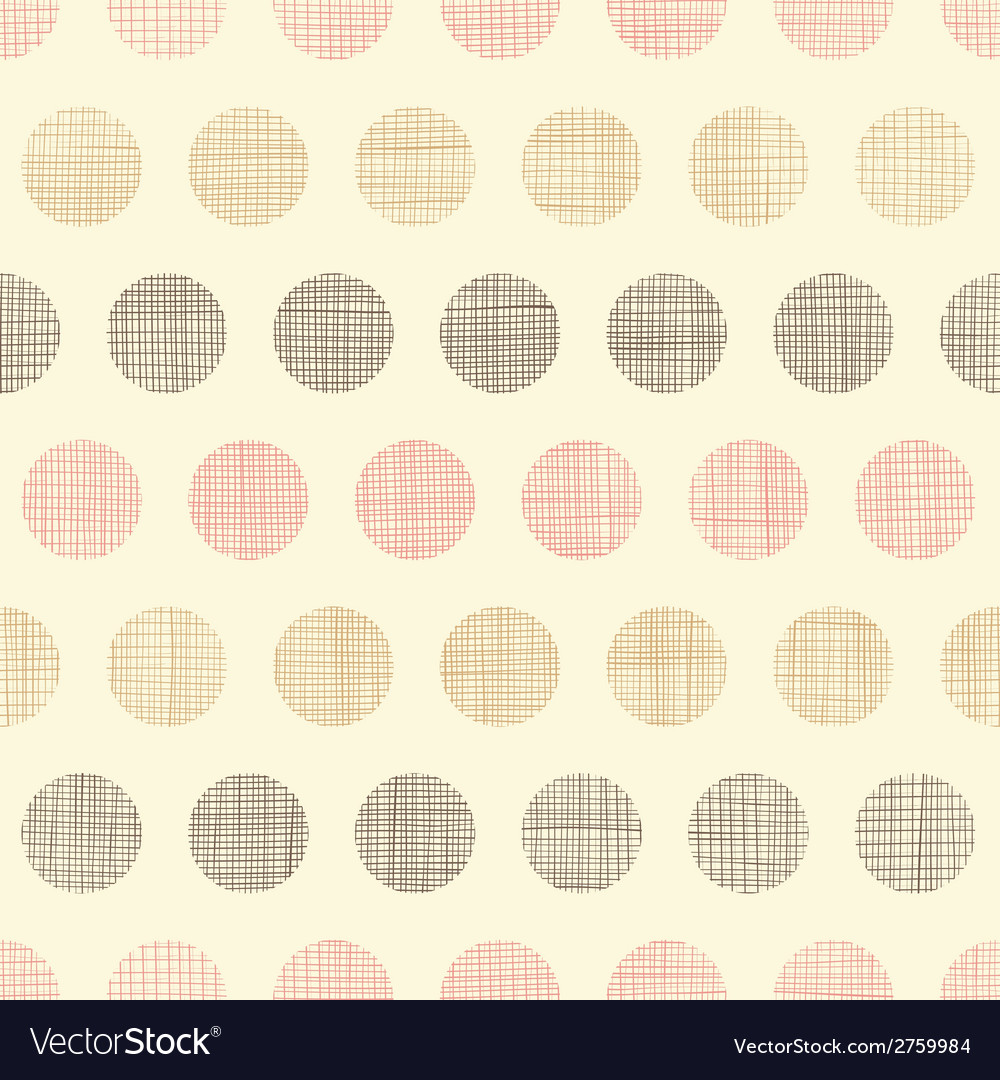 Vintage textile polka dots seamless pattern