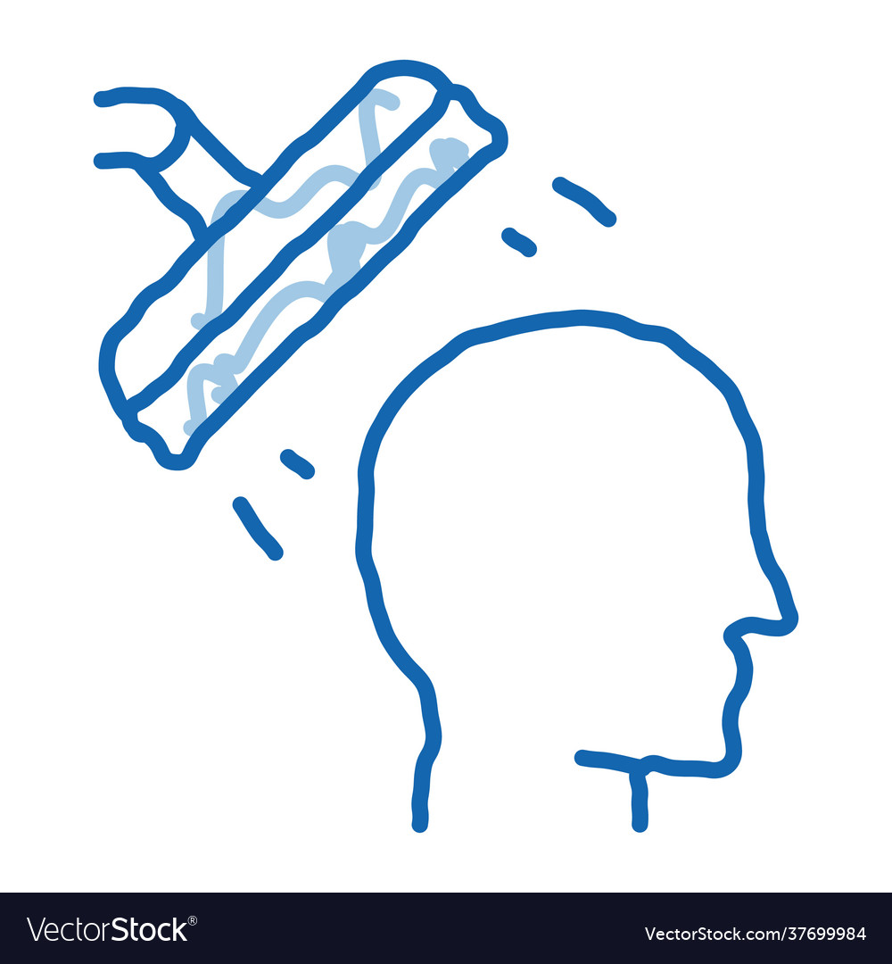 Der Mann Kopf doodle Icon Hand gezeichnet vector image Der Mann Kopf doodle Icon Hand gezeichnet