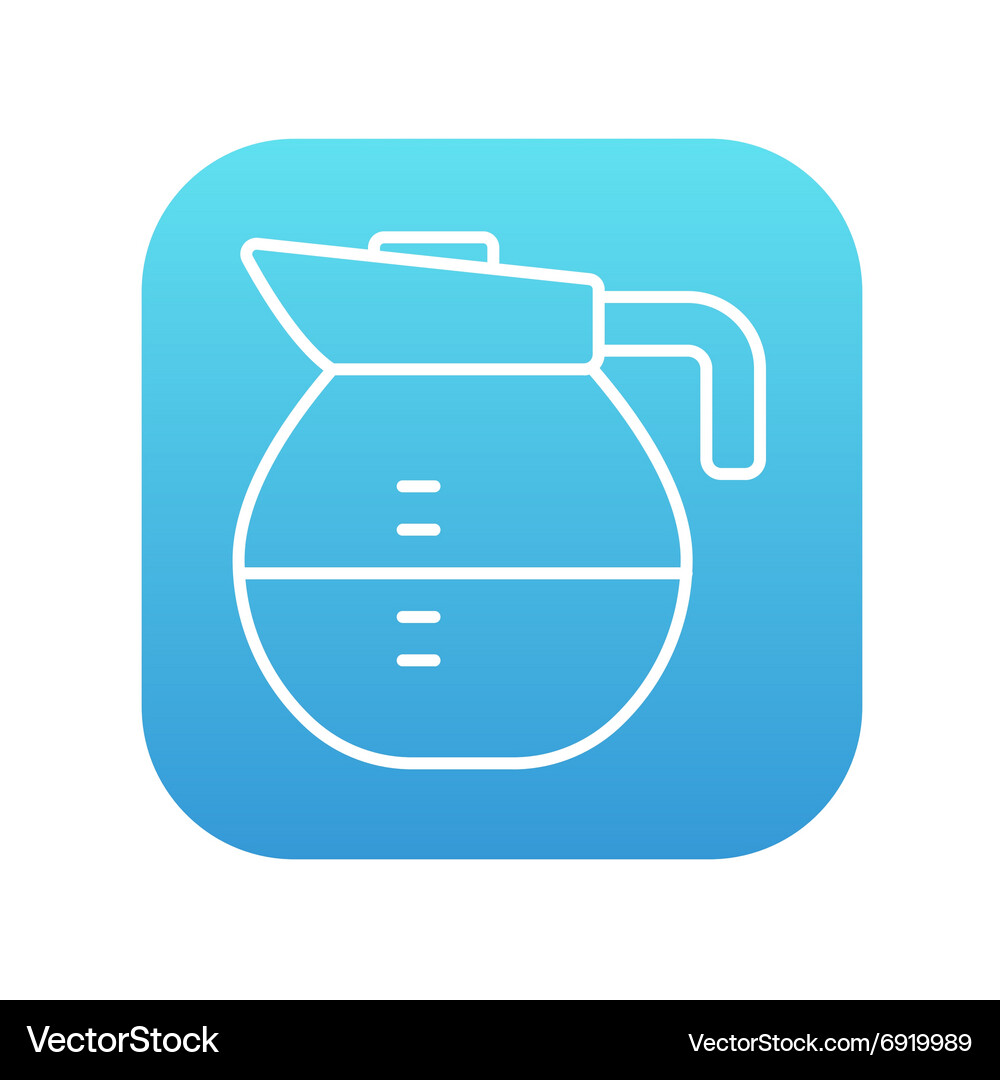 Carafe line icon Royalty Free Vector Image - VectorStock