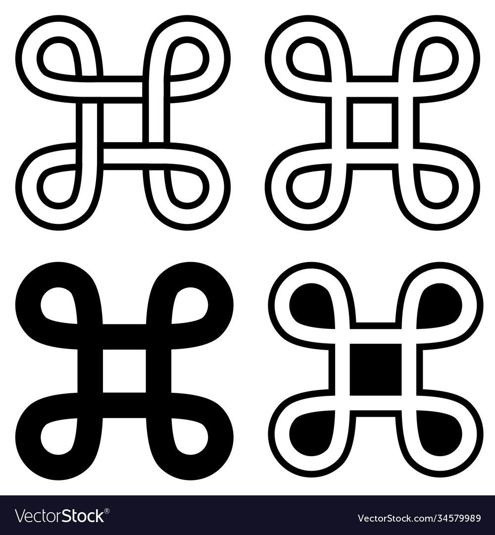 Command Button Symbol - Flat Icon