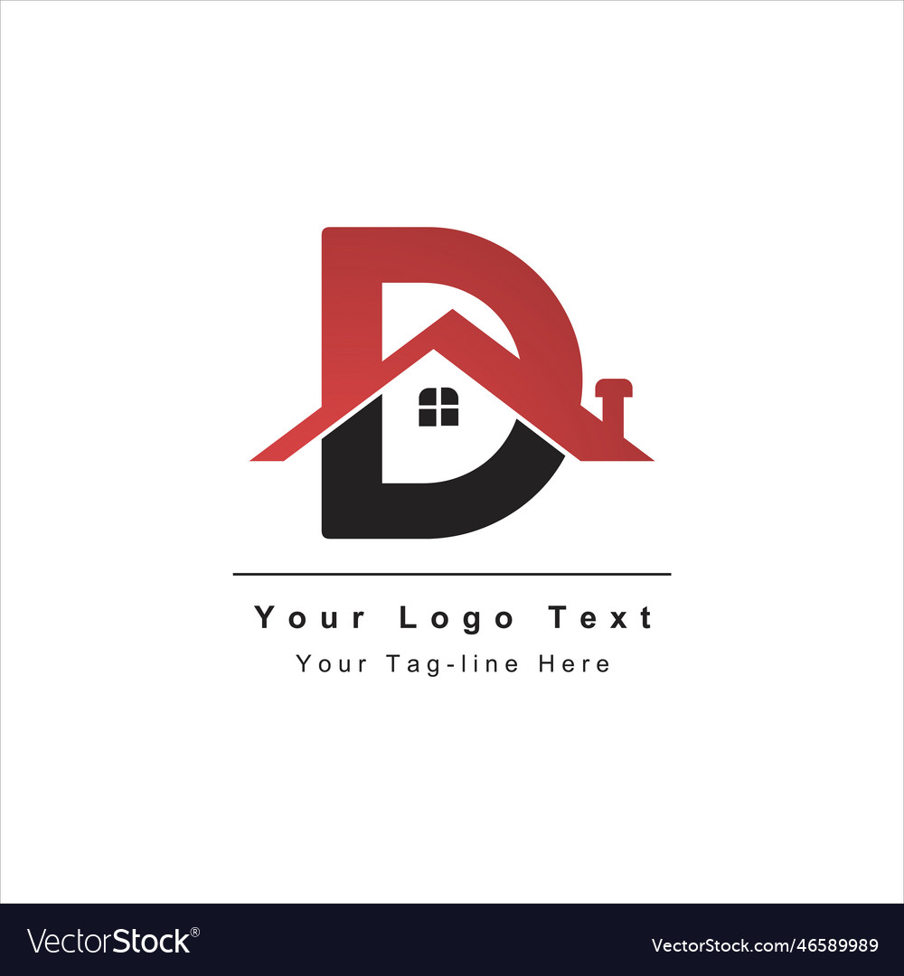 D erstes Logo mit Immobilien-Design Symbol Symbol