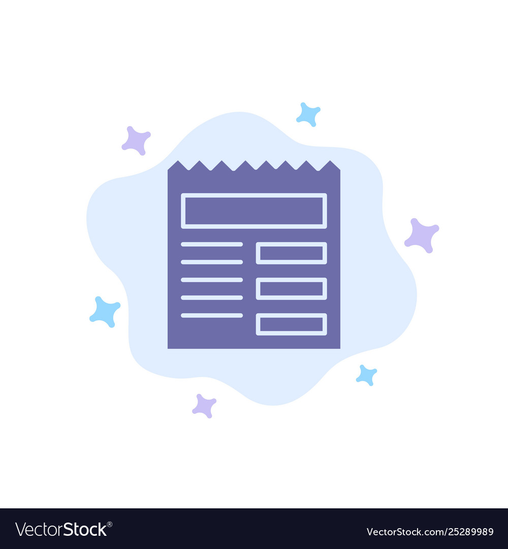 Document text basic ui blue icon on abstract vector image Document text basic ui blue icon on abstract