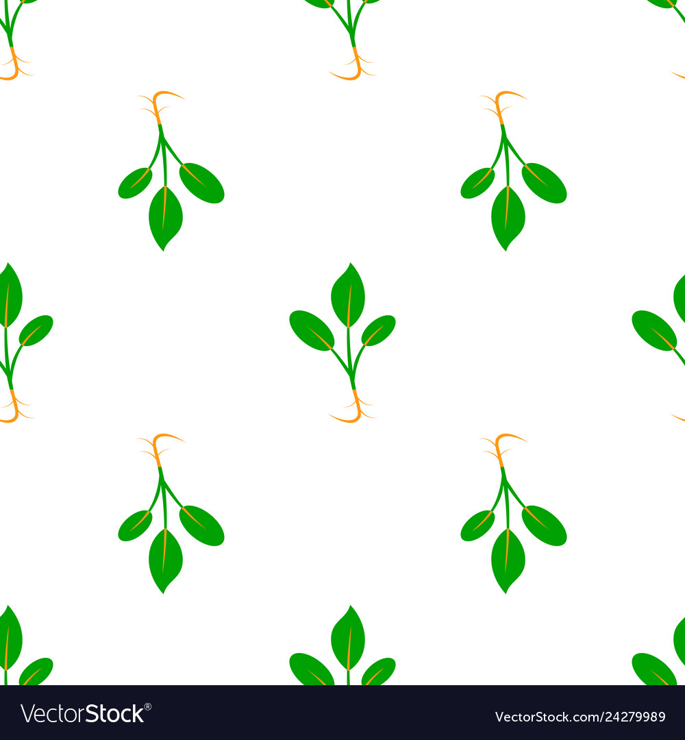 Fresh Microgreens Sprout Pattern