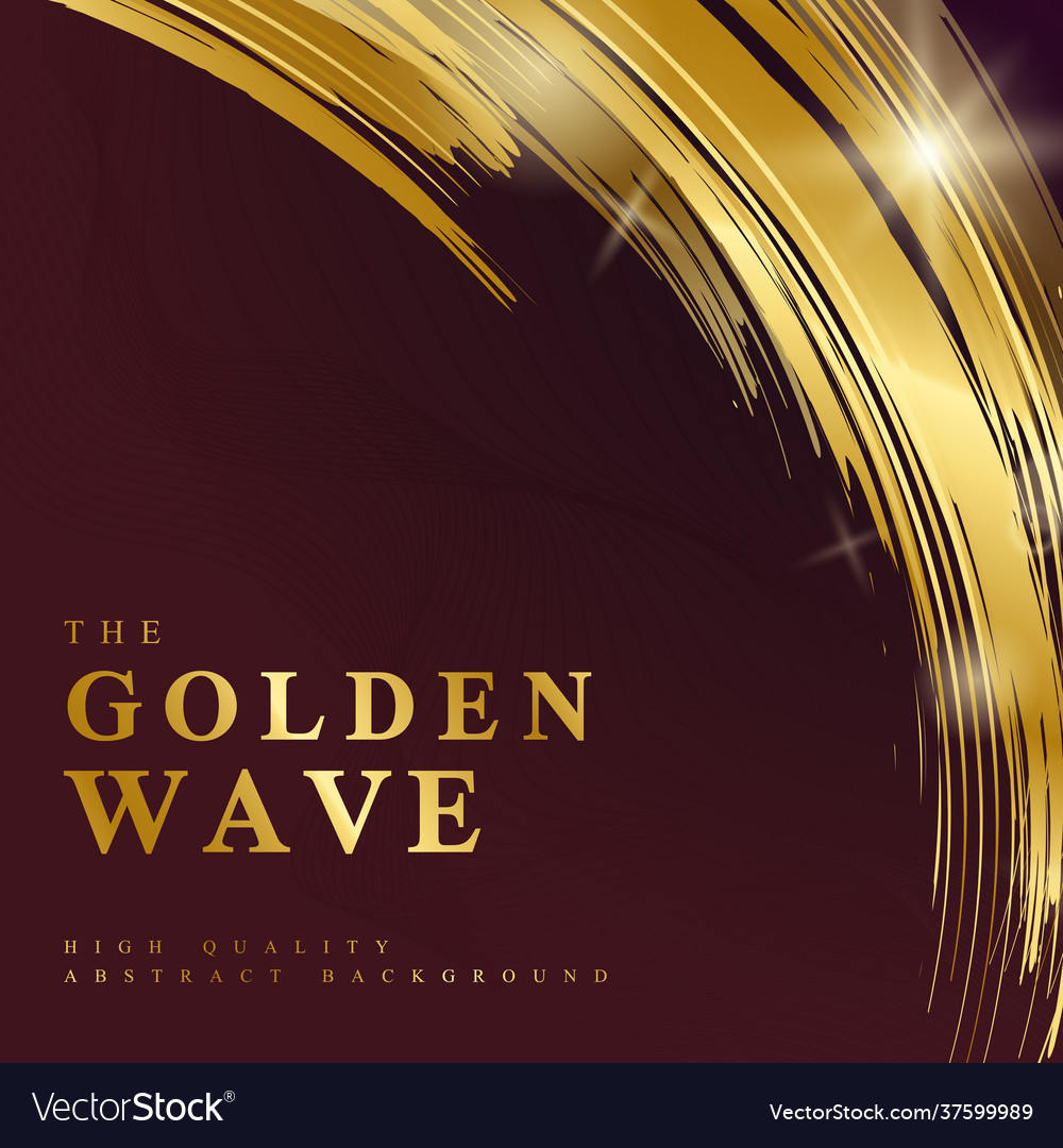 Gold wave abstract background