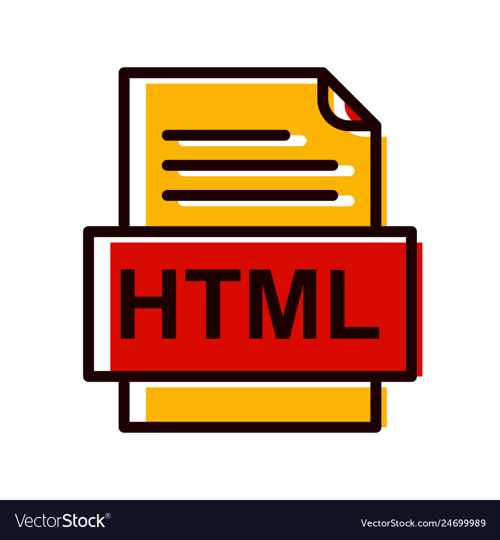 Html file document icon