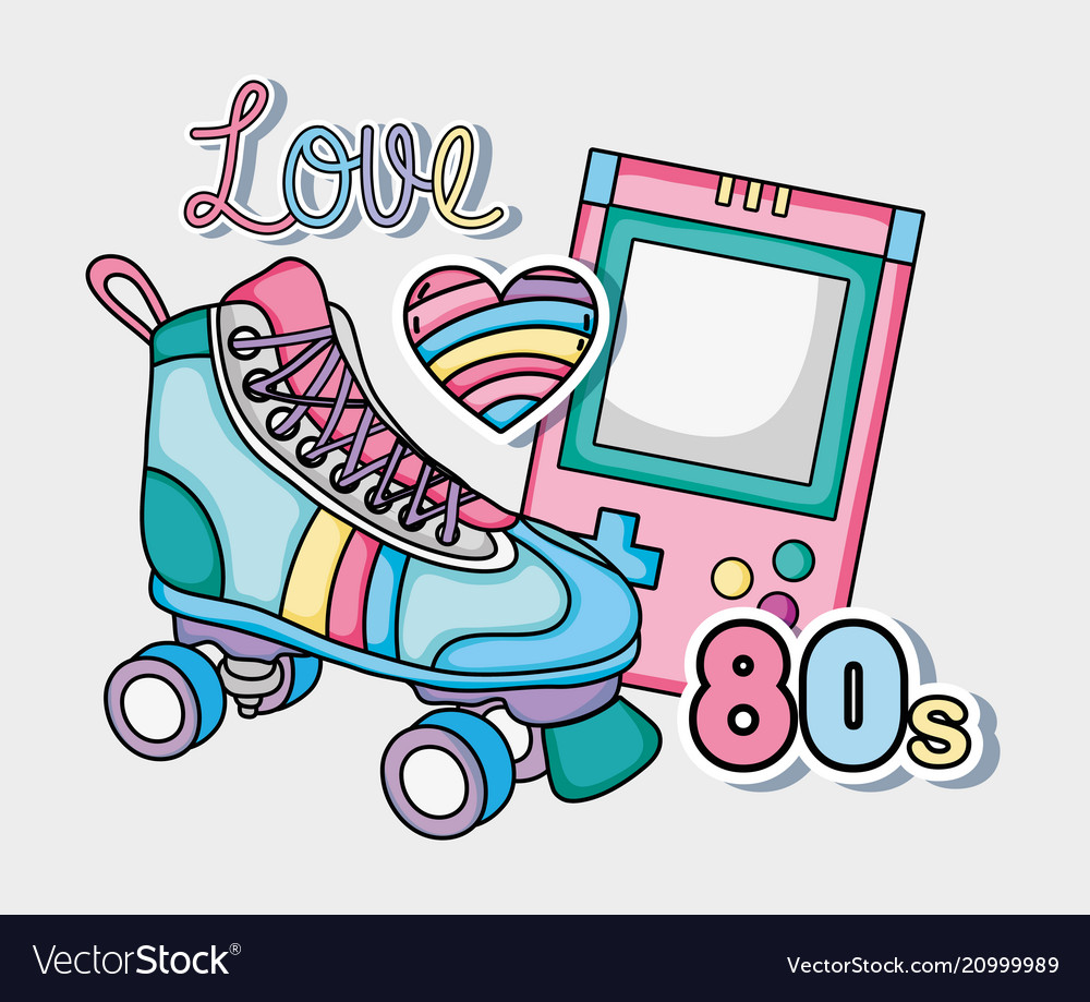 I love the 80s Royalty Free Vector Image - VectorStock