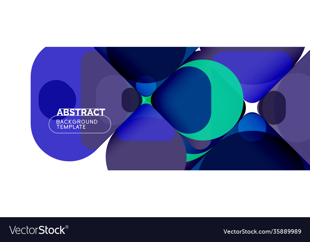 Modern geometric round shapes and dynamic lines vector image Modern geometric round shapes and dynamic lines