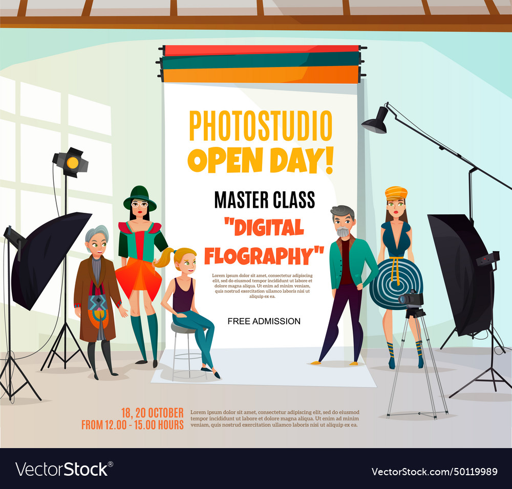 Photo studio ad poster