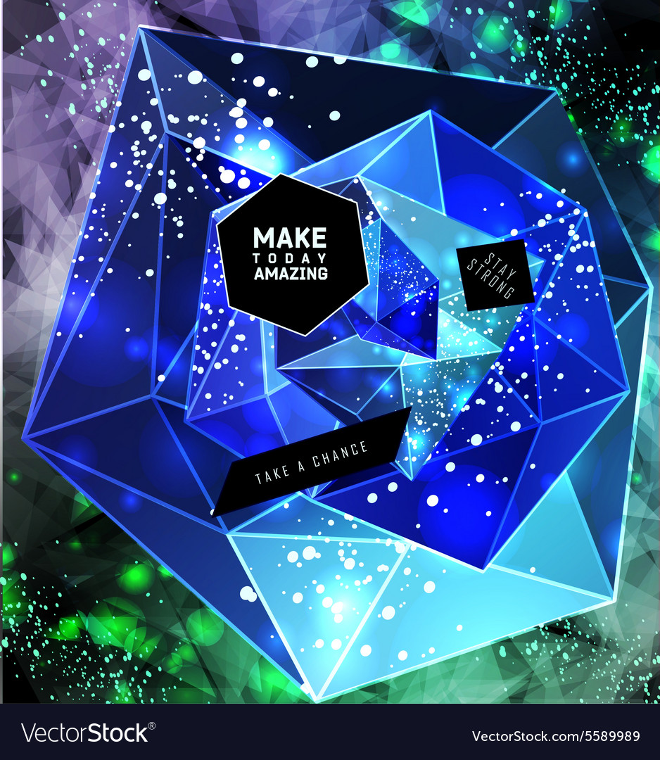 Polygonal triangles and space background