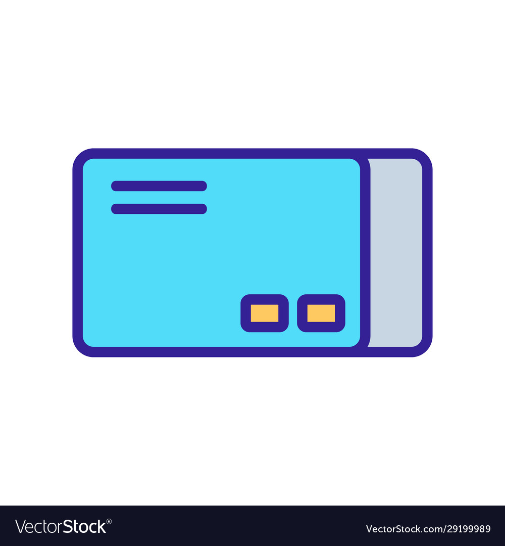 Rectangular box icon isolated contour