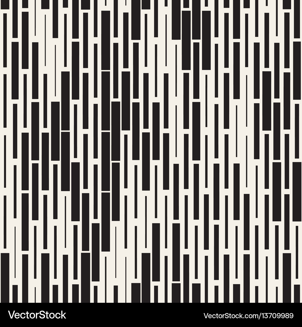 Seamless black and white irregular dash Royalty Free Vector