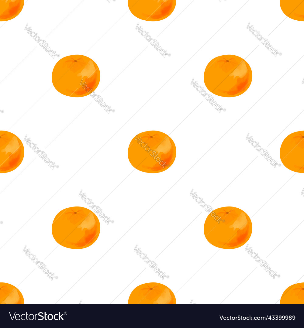 Seamless pattern with i a tangerine