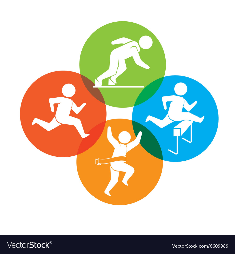 Sport games and fitness lifestyle graphic