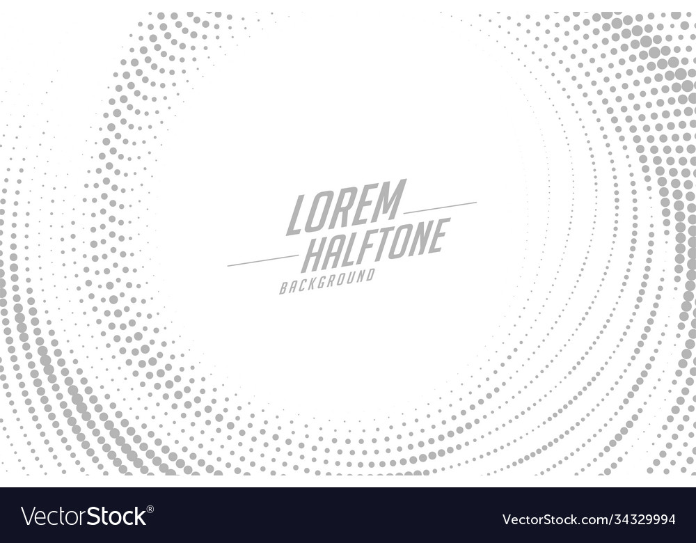 Abstract circular swirl style halftone effect
