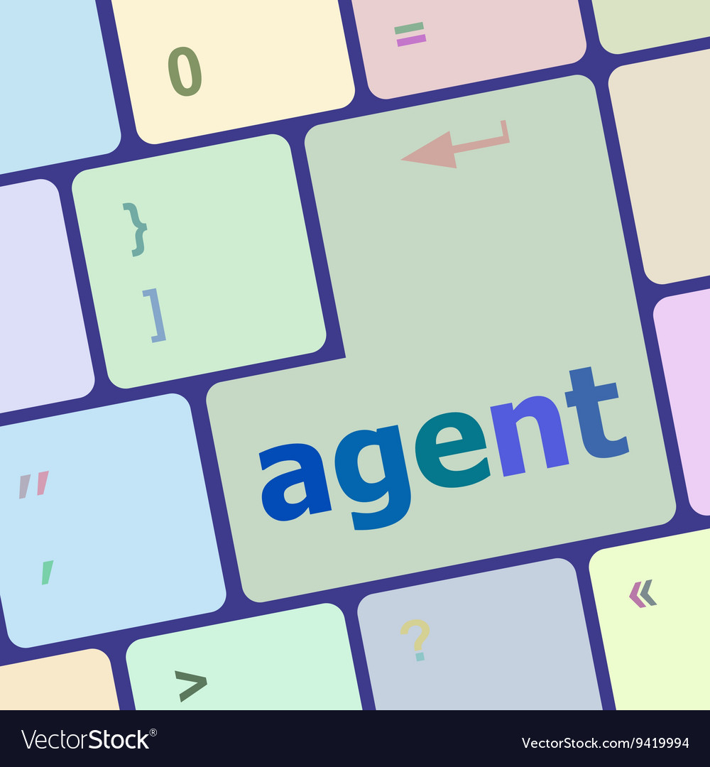 Agent button on the computer keyboard