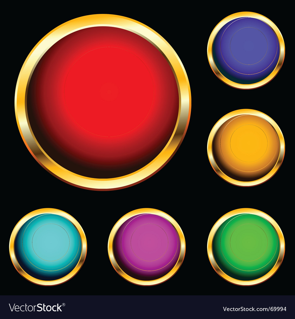 Chrome Buttons Set