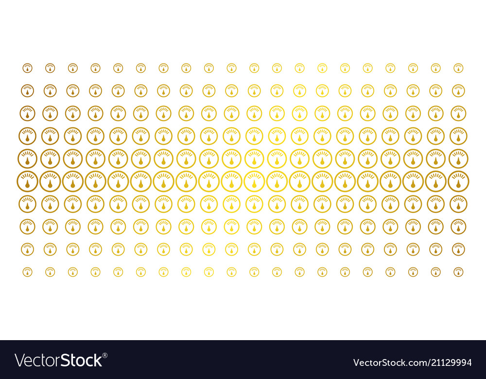 Gauge golden halftone matrix