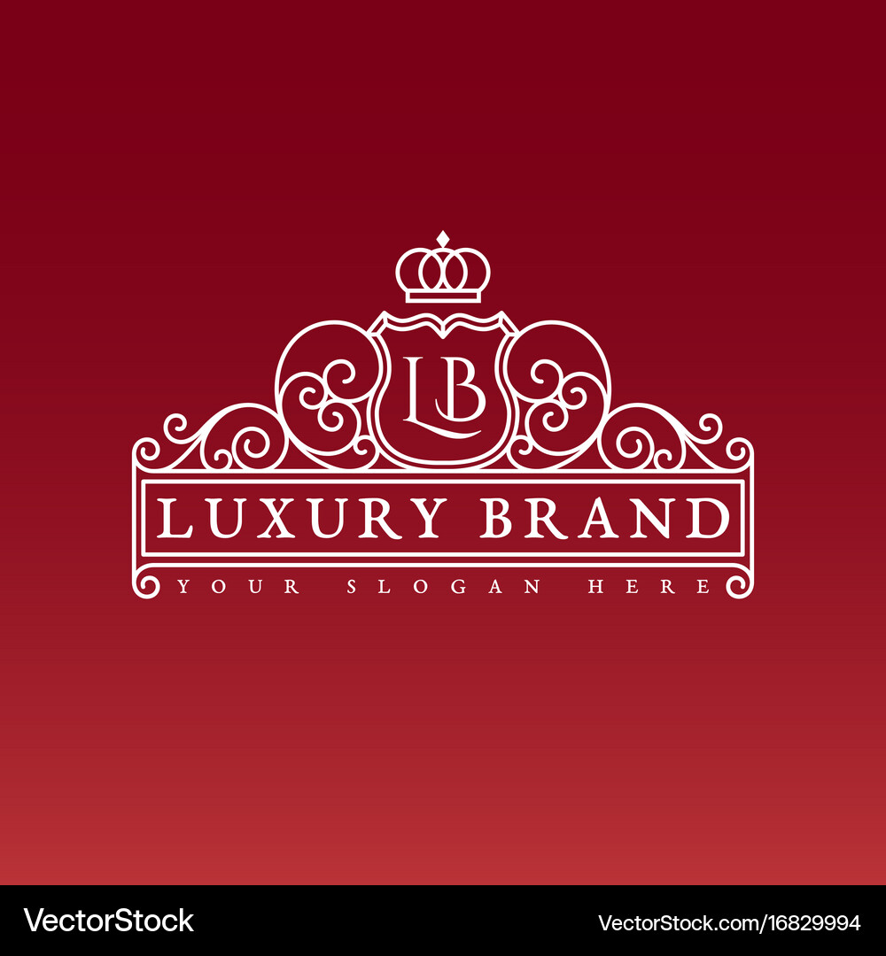 Luxury brand label Royalty Free Vector Image - VectorStock