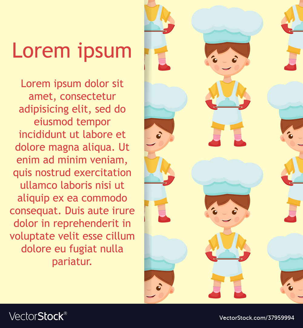 Pattern chef on isolated background