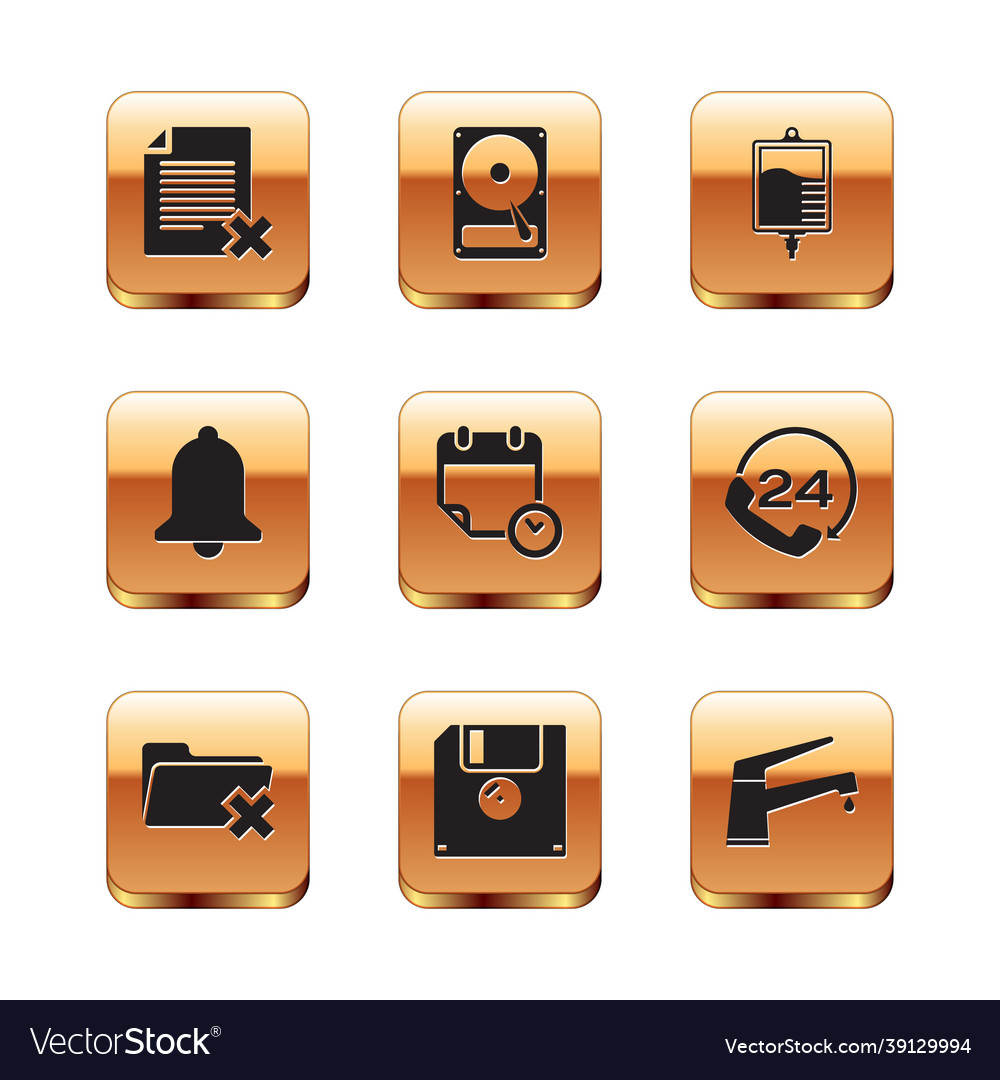 Set delete file document folder floppy disk
