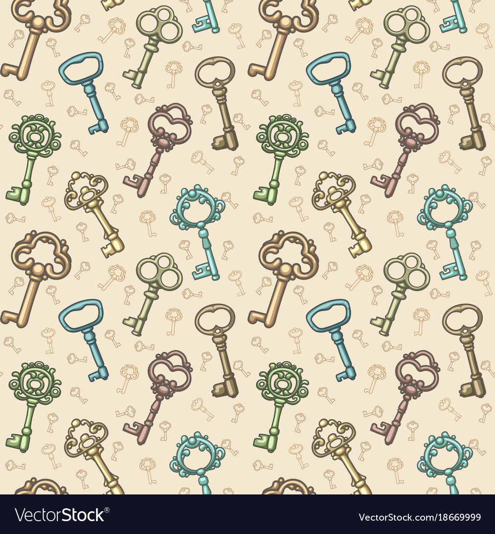 Antique Keys Pattern