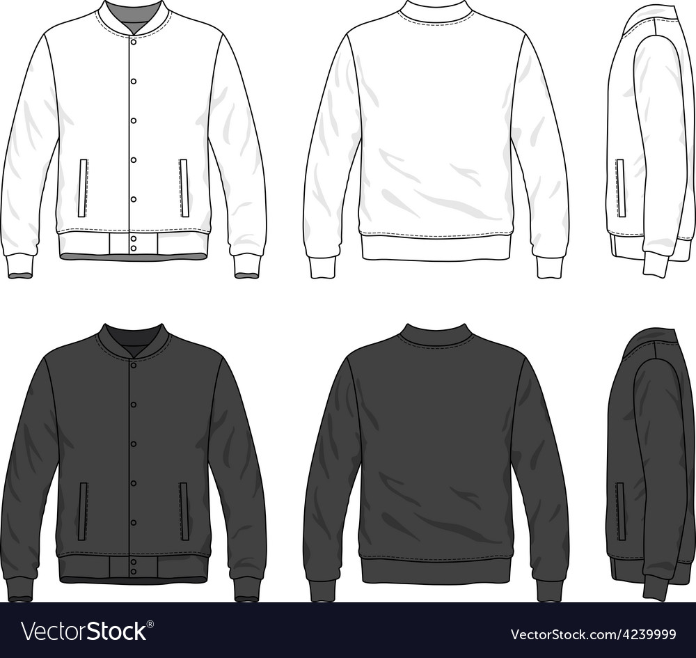 Bomber jacket Royalty Free Vector Image - VectorStock