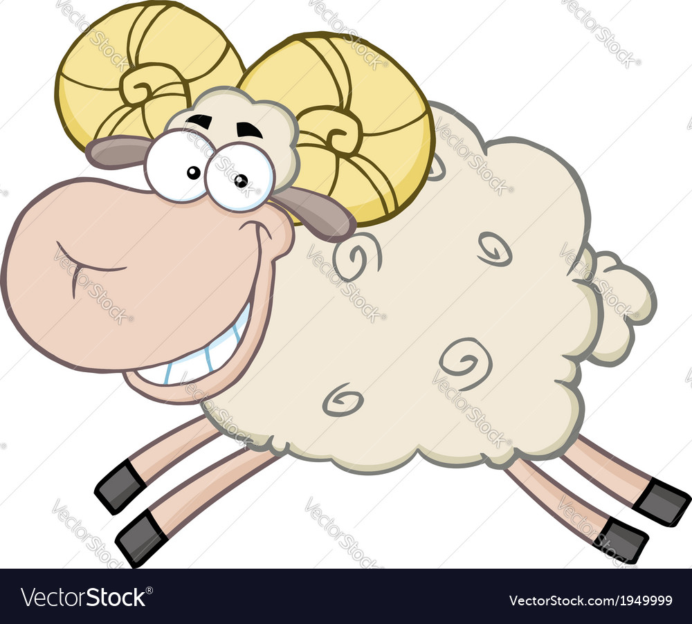 Download Cartoon sheep Royalty Free Vector Image - VectorStock