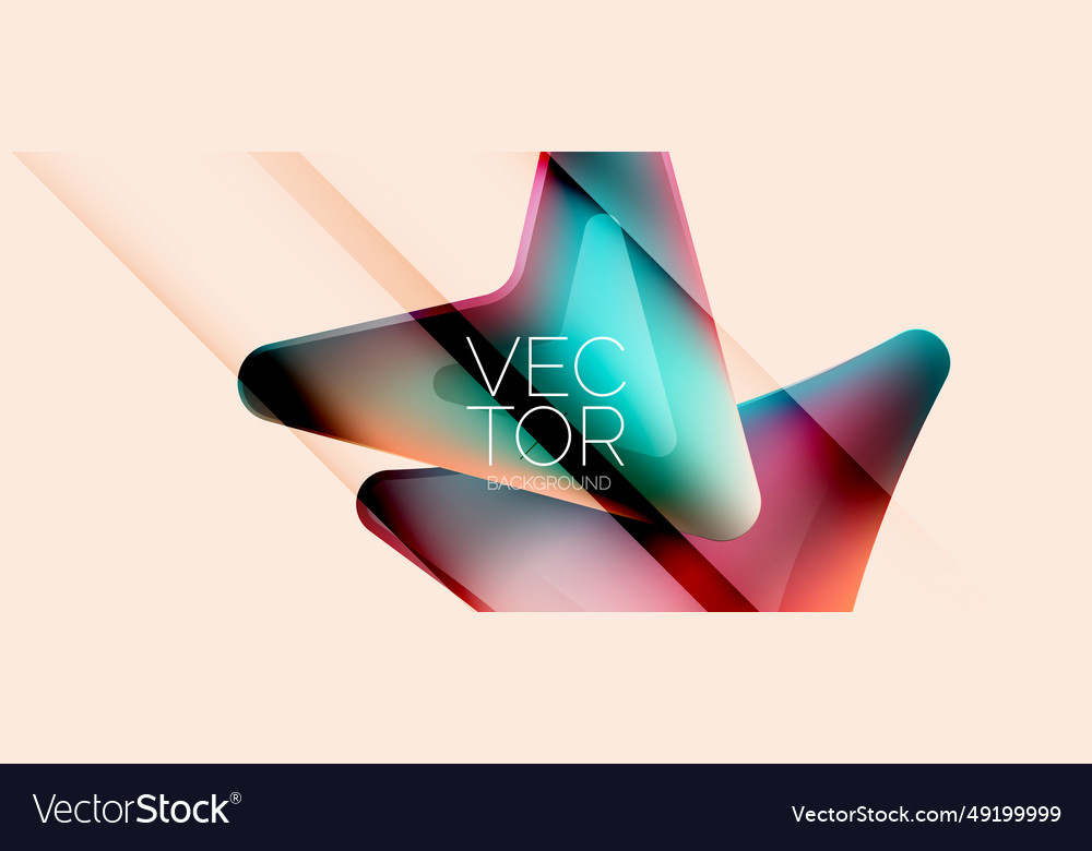 Fluid gradient arrow abstract vibrant arrows vector image Fluid gradient arrow abstract vibrant arrows