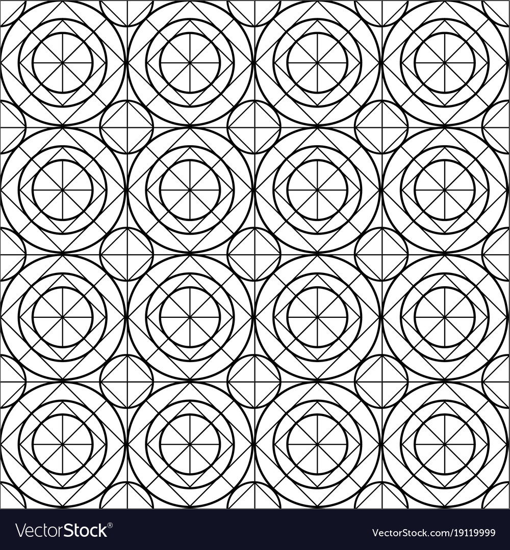 Line geometry seamless pattern