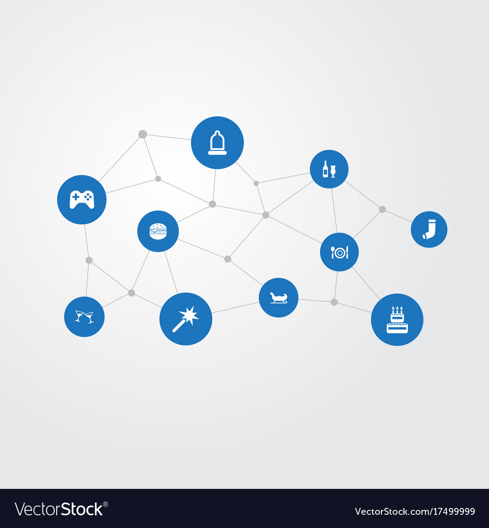 Set of simple icons element