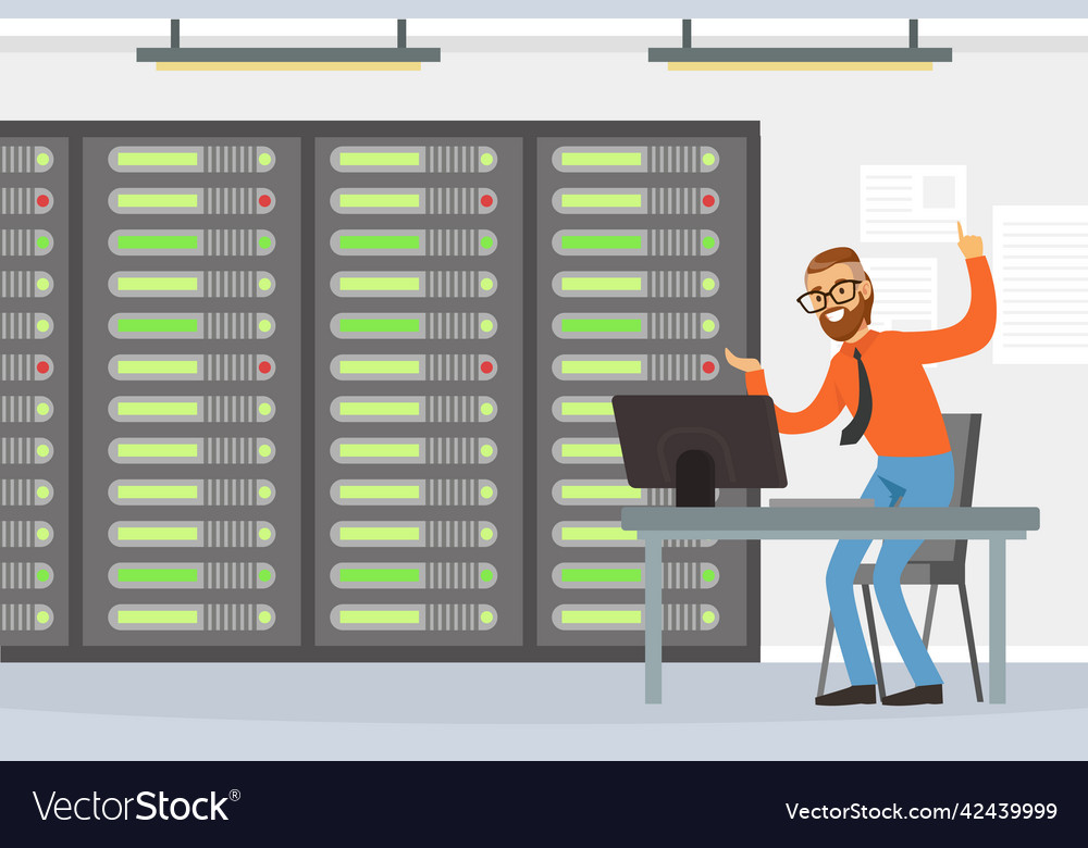 Sysadmin Arbeiten mit Server Rack