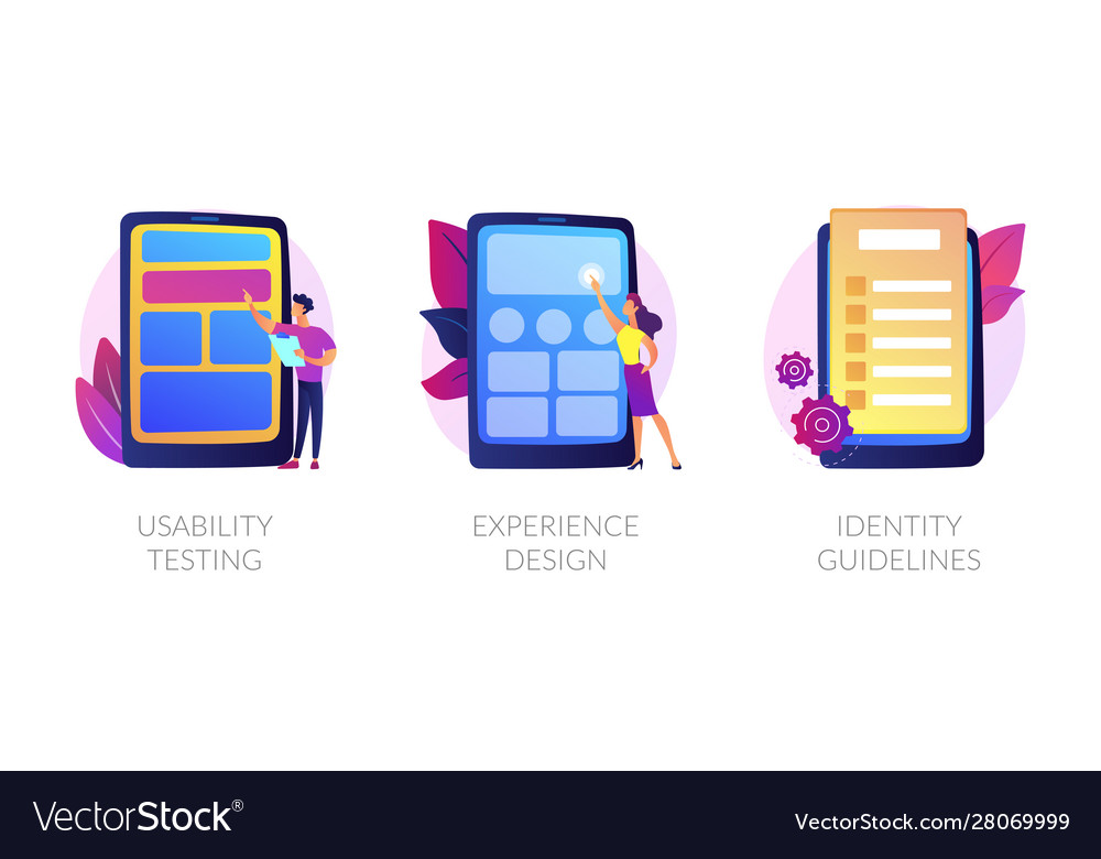 Visual identity concept metaphors vector image Visual identity concept metaphors