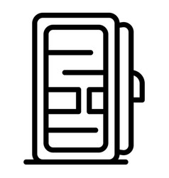 Fridge With Open Door Icon Outline Style