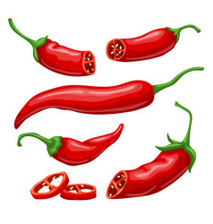 Chili Pepper Set Cartoon