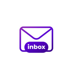 Inbox Or Email Icon On White