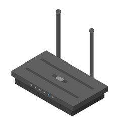 Wireless Router Icon Isometric Style