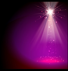 Light Special Effect Star And Beams Magenta Color