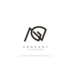 Initial Letter Ng Or Gn Logo Design