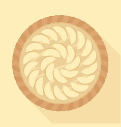 Peach Or Apple Pie On Yellow Background