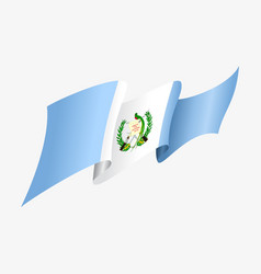 Guatemalan Flag Wavy Abstract Background