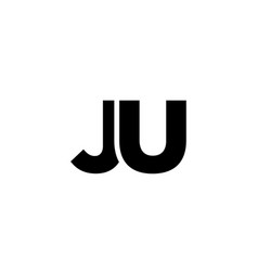 Letter J And U Ju Logo Design Template Minimal