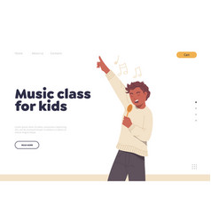 Music Class For Kids Online Service Landing Page