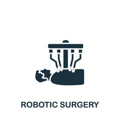 Robotic Surgery Icon Monochrome Simple Icon