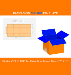 Rsc Cardboard Box Dieline Template Svg Ai Eps Pdf