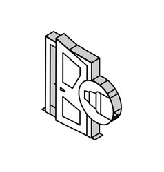 Door Repair Isometric Icon