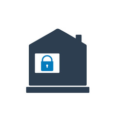 Home Lockdown Icon Editable Eps Symbol