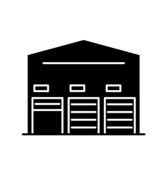 Self Storage Unit Black Glyph Icon